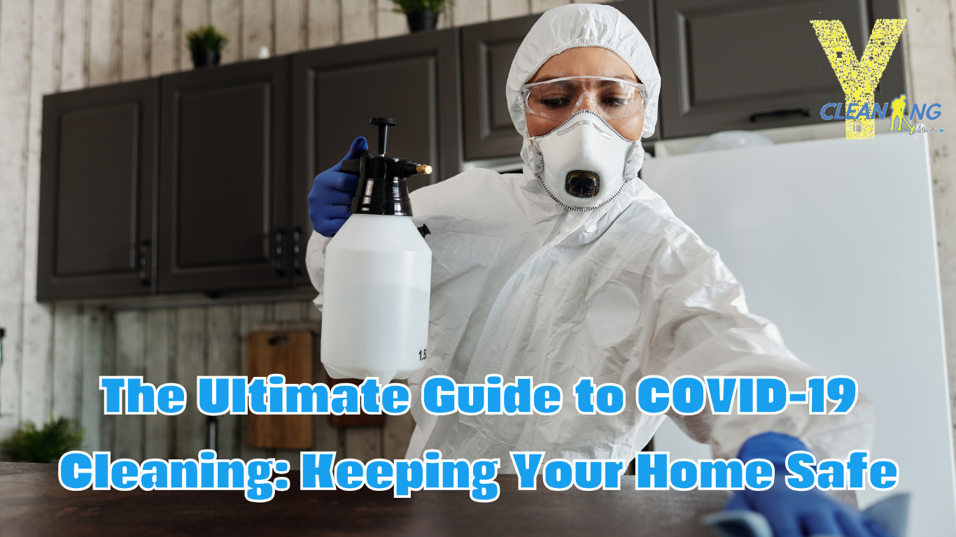 Cleaning and disinfecting high-touch surfaces in the home to prevent the spread of COVID-19.